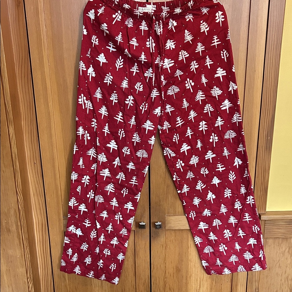 Garnet Hill Organic Cotton Flannel PJ Pants -S